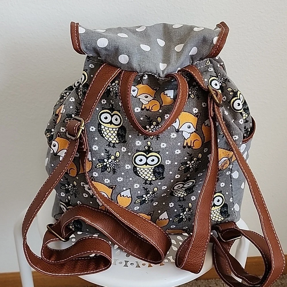 Union Bay Backpack Drawstring Closure Animal Print